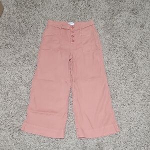 Evereve Coral Button-Front Pants